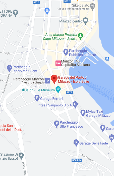 Parcheggio auto Isole Eolie